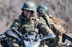 Russian soldiers during a military training in the Donetsk region. Photo: Alexander Reka / Zuma Press / Profimedia