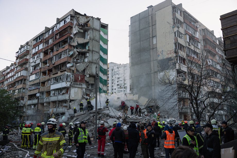 Destruction after Russia's attack on Kyiv