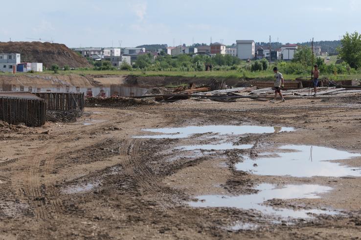 What is the status of the works on the new stadium in Pitesti: GSP visited the construction site // photo: Andrei Furnigă (GSP)