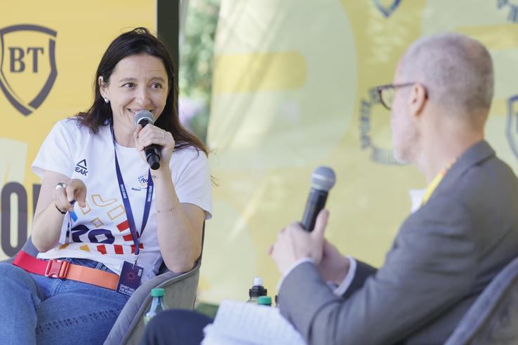 Ana Maria Brânza at the Sports Festival/Photo: Cristi Preda (GSP.ro)