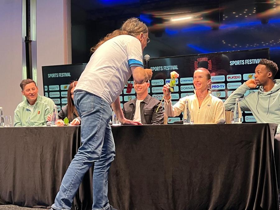 The big day for Simona Halep: the official retirement event! Press conference with Gael Monfils and Elina Svitolina