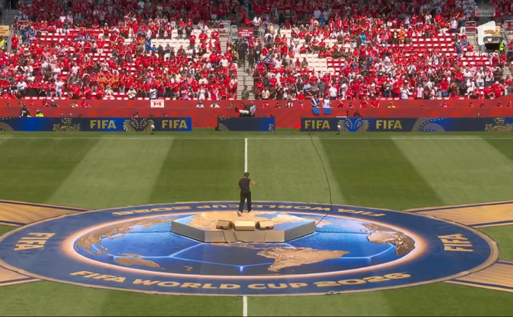 Canada - Bosnia, the second World Cup opening ceremony / PHOTO: Captur @Antena 1