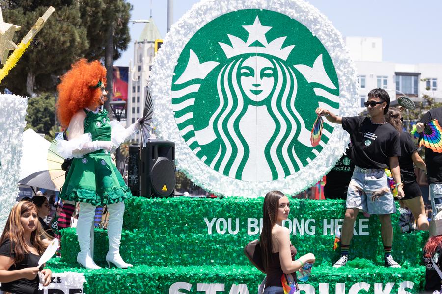 What the world's oldest LGBTQ+ parade looks like: without an American Hufflepuff, but with horse people and TV people, as well as fans in Messi shirts