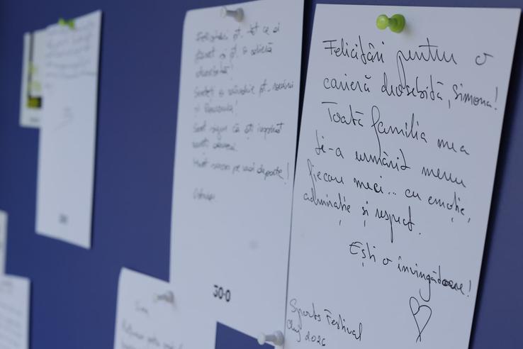 Messages for Simona Halep at the Sports Festival/Photo: Cristi Preda (GSP.ro)