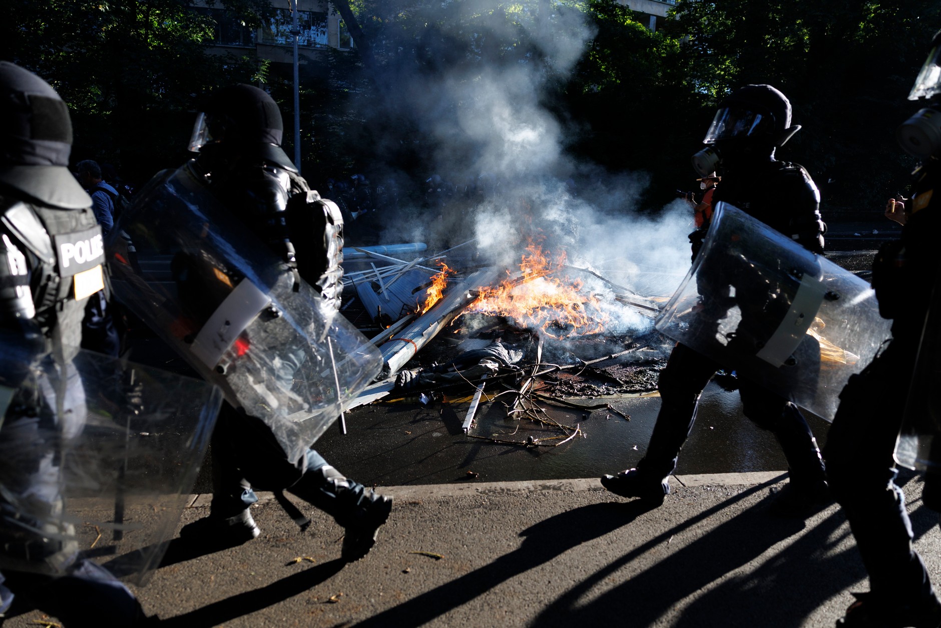 Protest in Geneva against the G7