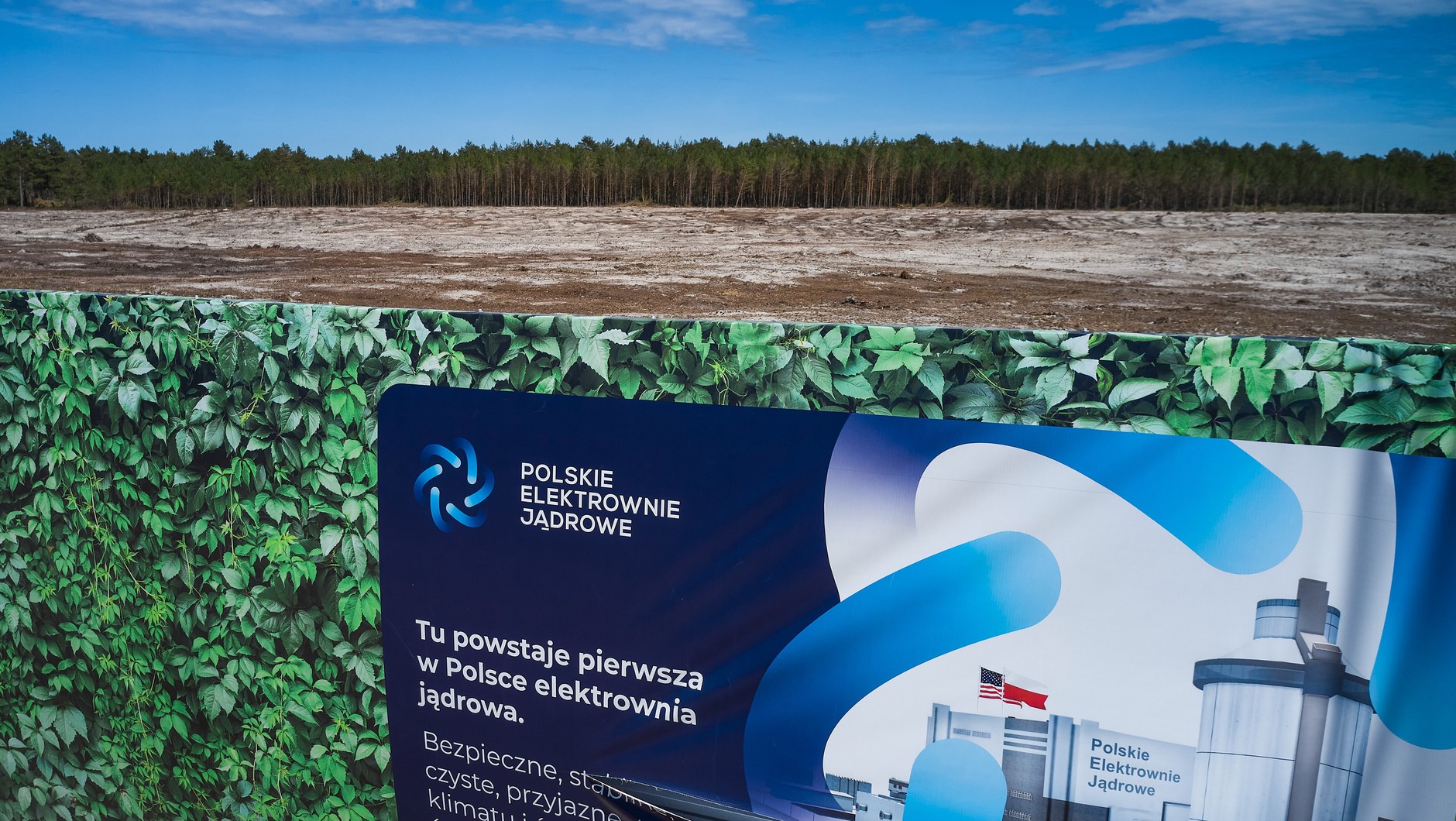 Choczewo. Area for construction of the power plant in 2024.