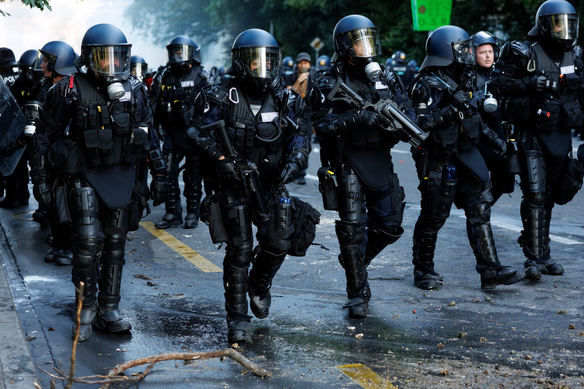 Protest in Geneva against the G7
