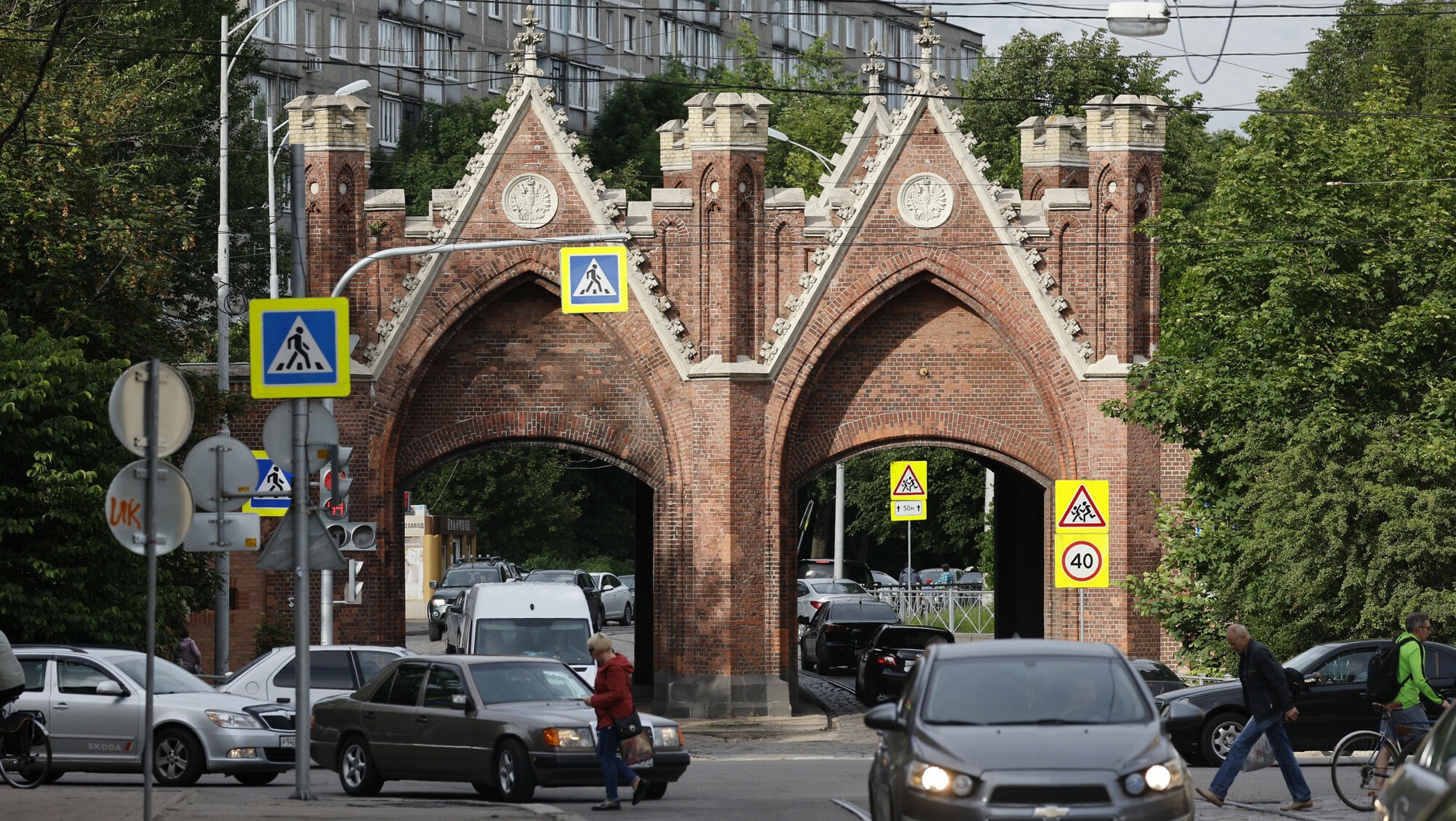 View of the street in the center of Königsberg [czerwiec 2022 r.]