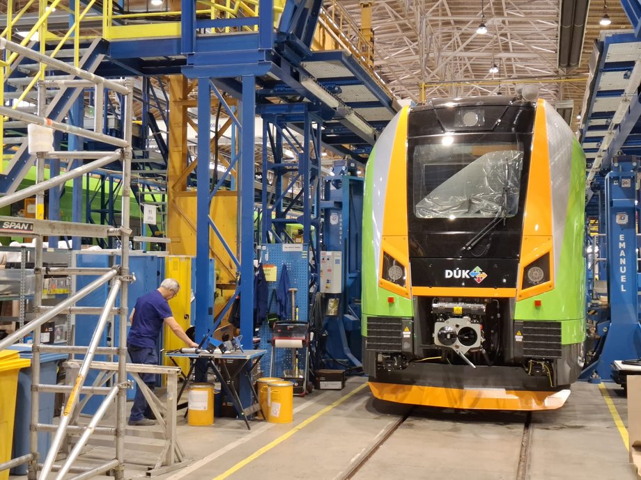 A train produced for the Bulgarian railways