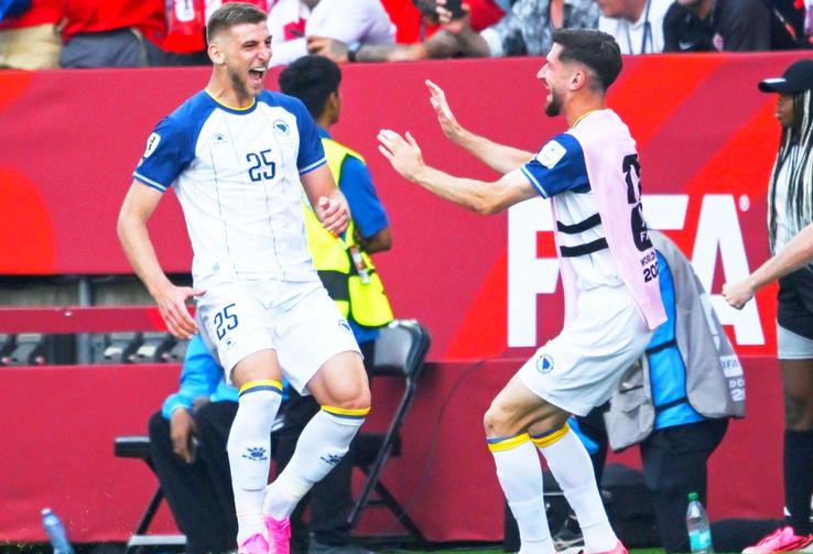 Jovo Lukic scored for Bosnia at the 2026 World Cup against Canada / Photo: Imago Images