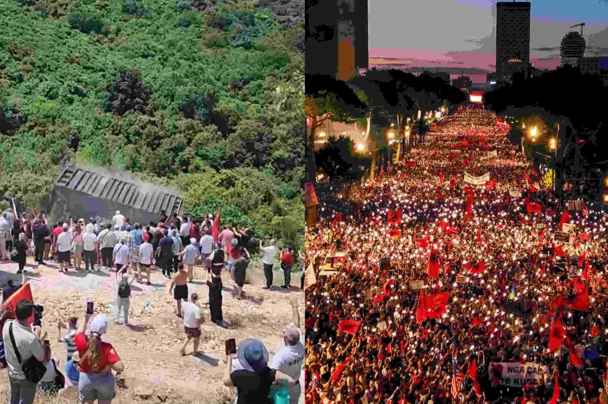 Massive Protests Erupt in Albania Against Trump's Luxury Resort Project — Albanian protesters demand the resignation of