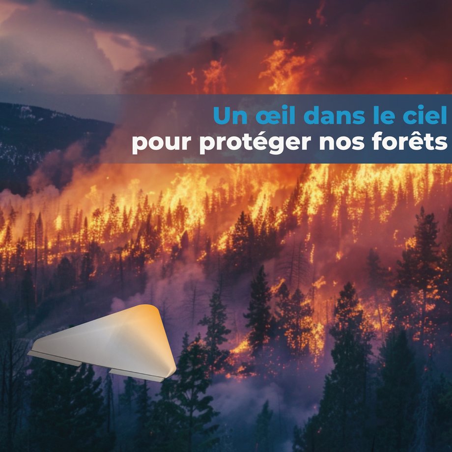 The Celeste dAS10 drone - a balloon filled with air, is intended to be used in blasts of heat to monitor fires