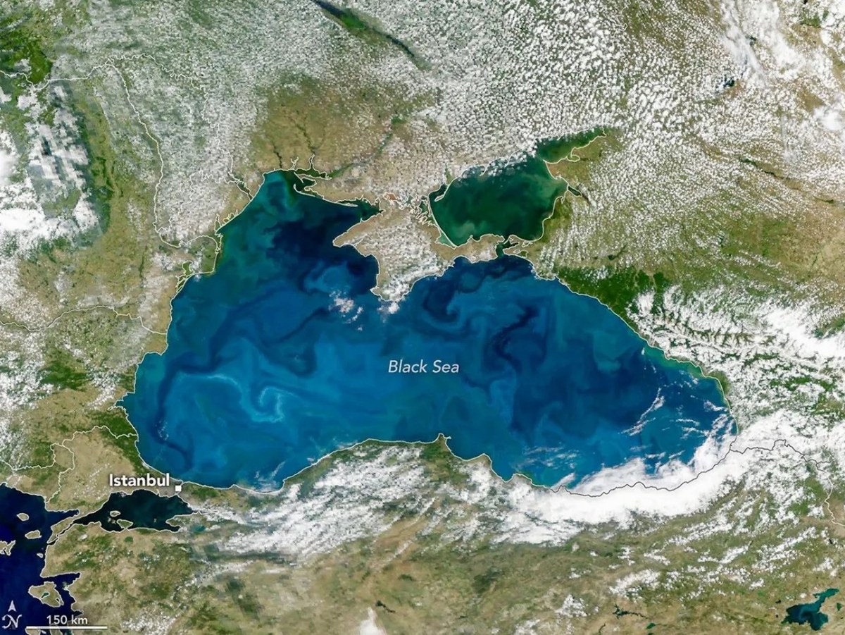 Black Sea Turns Stunning Turquoise Every Spring, NASA Observes — NASA images reveal that the Black Sea's turquoise hue i
