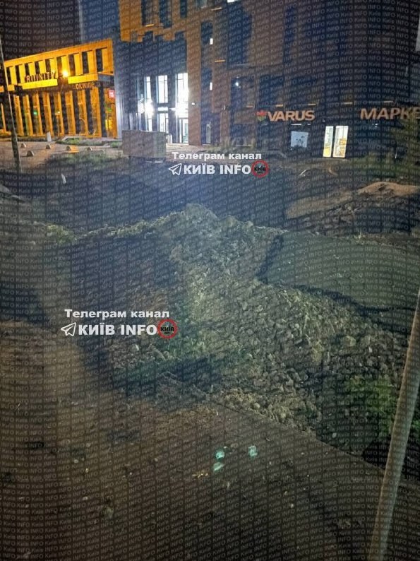 Massive Crater Discovered in Kyiv Courtyard After Russian Strike — A large crater has formed in a Kyiv residential court