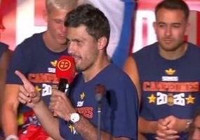 Rodri Celebrates Spain's World Cup Victory, Honors Ferran Torres — During Spain's World Cup celebration, captain Rodri p