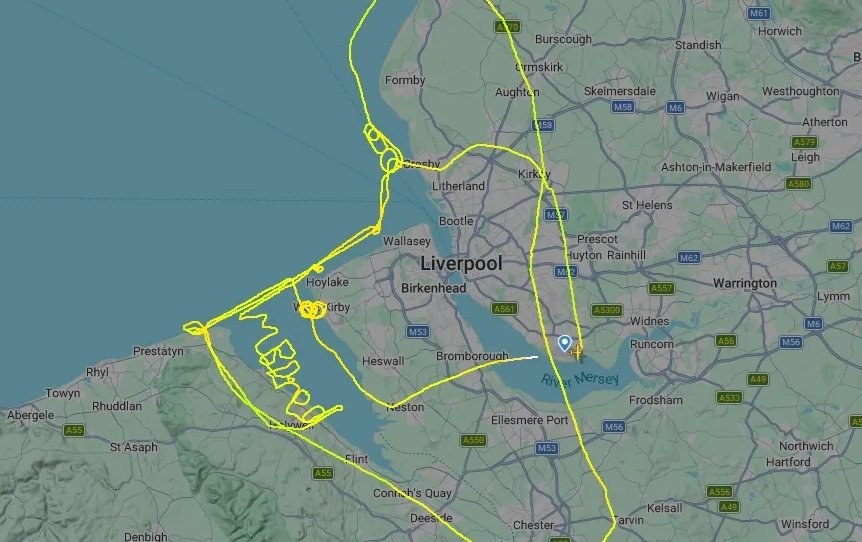 Pilot Writes 'I'm Bored' in the Skies During Test Flight — A pilot expressed boredom by writing 'I'm Bored' in the sky o