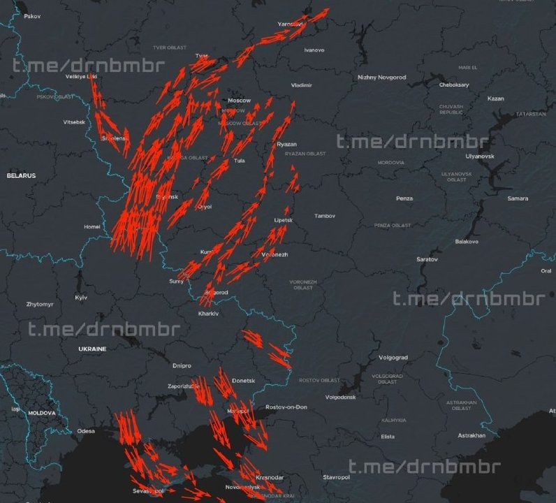 Approximately 500 Drones Target Oil Refineries and Wildberries in Russia — Around 500 drones are reportedly heading to s