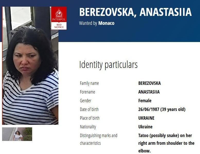Ukrainian Suspect Named in Monaco Terror Attack Targeting Yermolaev — Interpol has issued a red notice for Ukrainian Ana