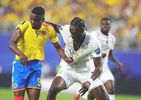 Colombia Takes Early Lead Against Ghana in World Cup Round of 16 — Colombia leads Ghana 1-0 in the World Cup round of 16