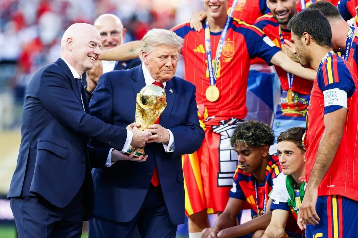 Trump Appears at World Cup 2026 Final, Fumbles Ceremony Etiquette — Donald Trump attended the World Cup 2026 final, faci