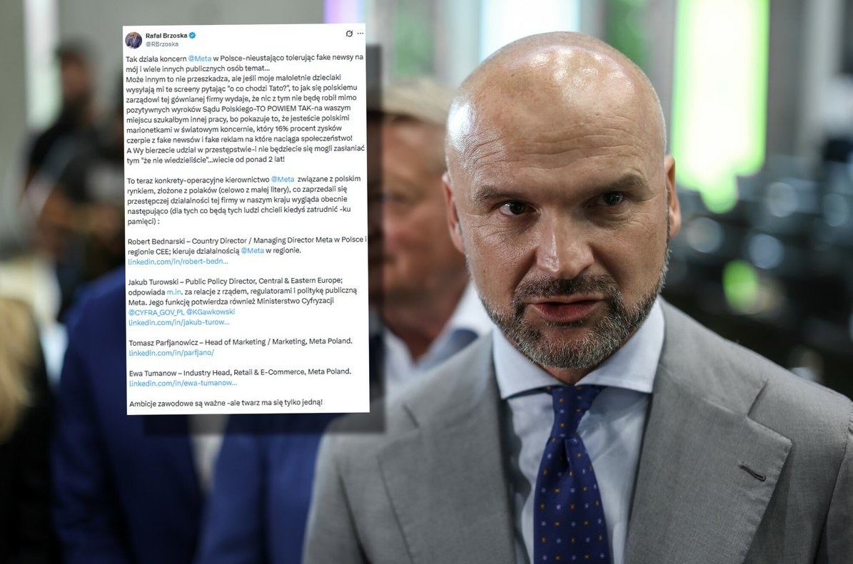 Rafał Brzoska Condemns Meta for Allowing Fake News — In an emotional post, Rafał Brzoska criticized Meta for spreading f