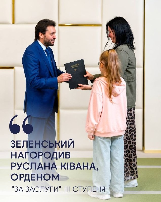 Ukrainian President Awards Ruslan Kivan and Hennadiy Butkevych with State Honors — Ukrainian President Volodymyr Zelensk