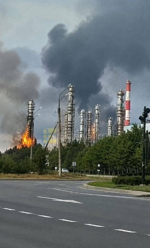 Another Russian Oil Facility Struck, Reports Distance of Over 2.5 km — A new Russian oil facility has been targeted, loc