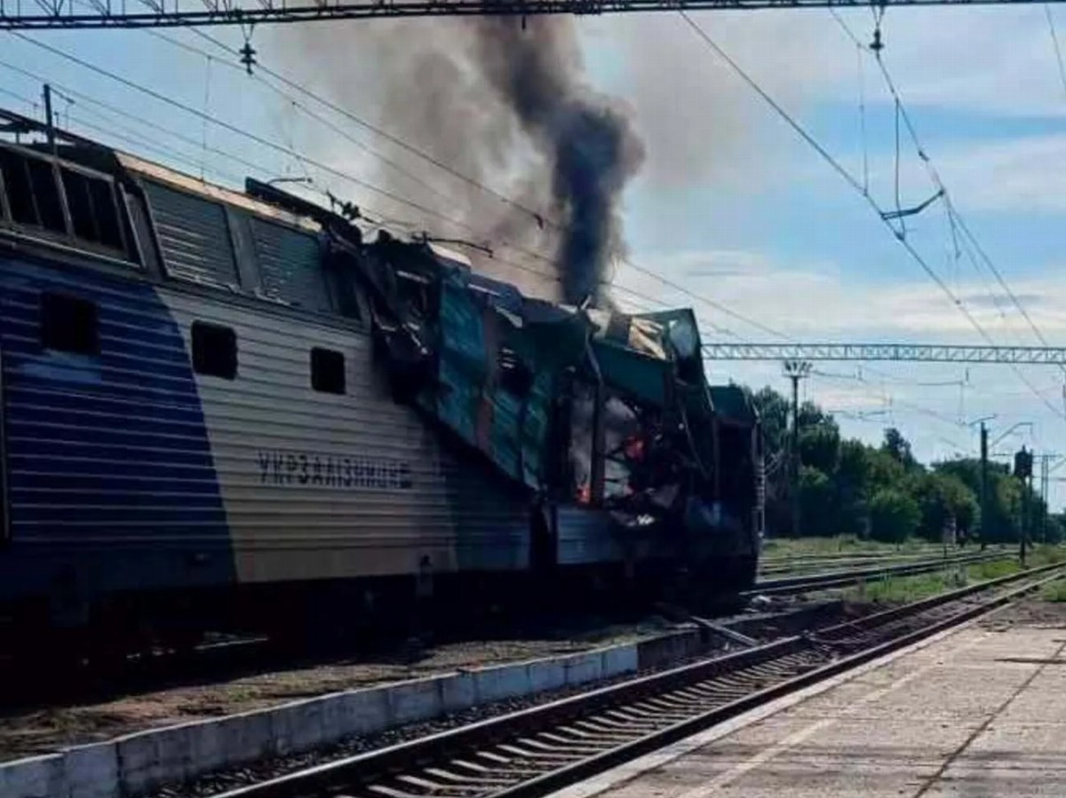 Russian Strike Targets Train Car Near Lozova Station, Casualties Reported — A Russian attack near Lozova Station results