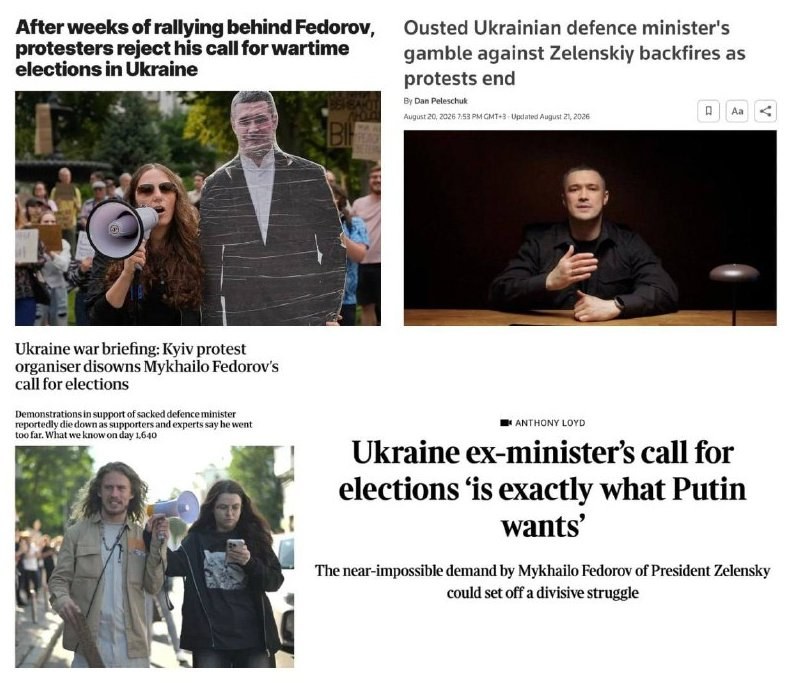 Fedorov's Call for Elections Criticized as Clumsy Misstep — Fedorov's push for elections labeled a miscalculated blunder