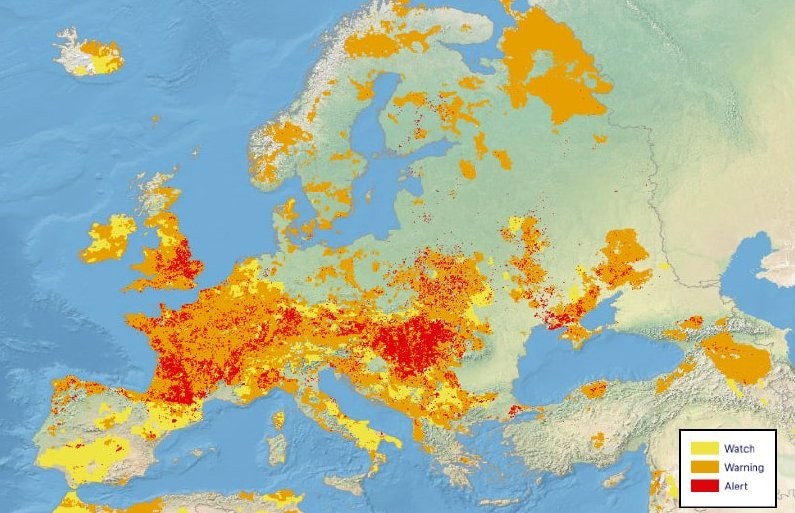 Severe Drought Affects Half of Europe, 12,500 Heat-Related Deaths in Germany — Europe faces an unprecedented drought aff