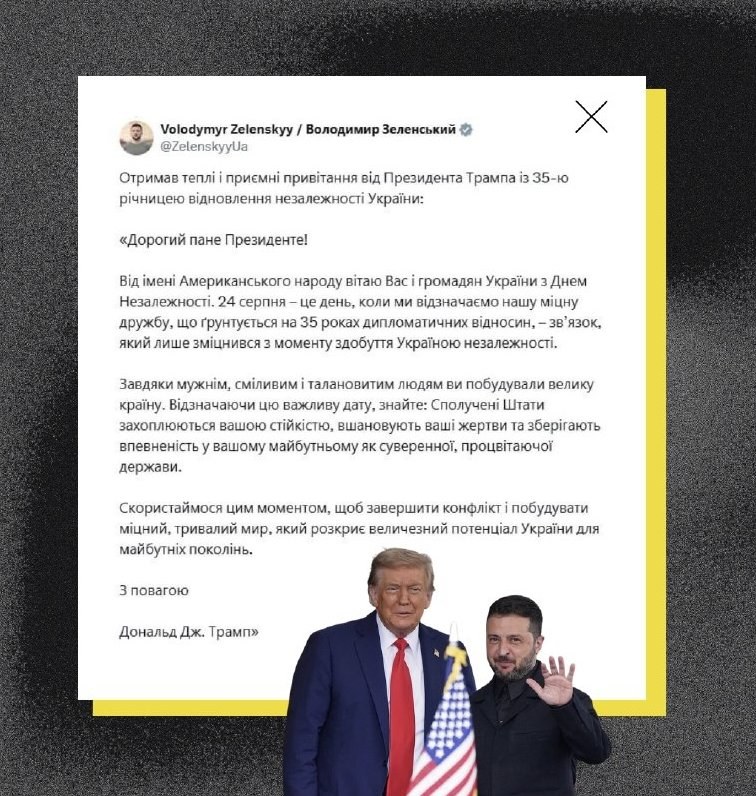 Zelensky Invokes Trump’s Independence Day Message for Lasting Peace — Ukrainian President Zelensky shares Trump’s messag