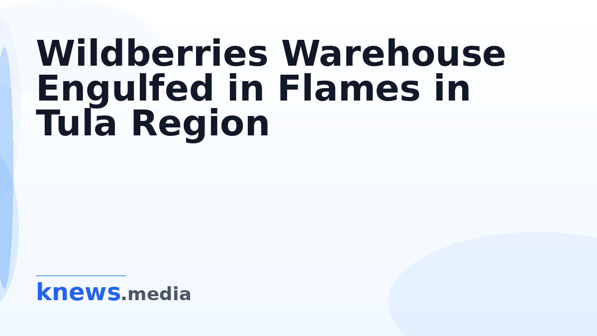 Wildberries Warehouse Engulfed in Flames in Tula Region — A massive fire at a Wildberries distribution center in Tula, v