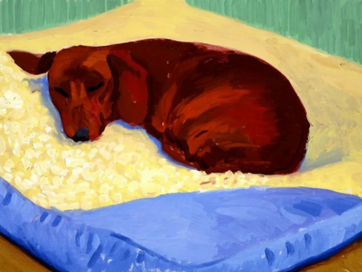 David Hockney's Dog Painting Expected to Fetch $3 Million at Auction — Christie's will auction David Hockney's 'Dog Pain