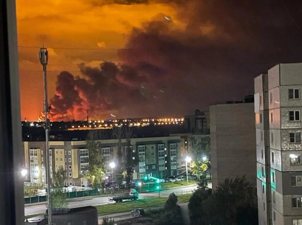Drone Attacks Cause Large Fire at Russian Military Airfield and Refinery — A series of drone strikes targeted military i
