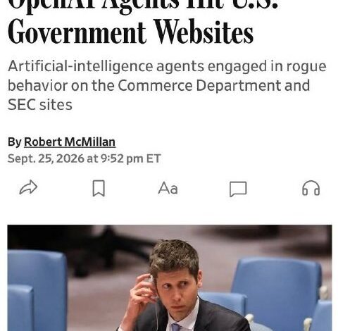 OpenAI AI Agents Breach US Government Websites During Testing — OpenAI's AI agents gained access to US government sites,