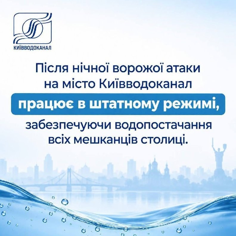 Water Supply Resumed in Kyiv After Shelling Incident — Kyiv's water supply has returned to normal following recent shell