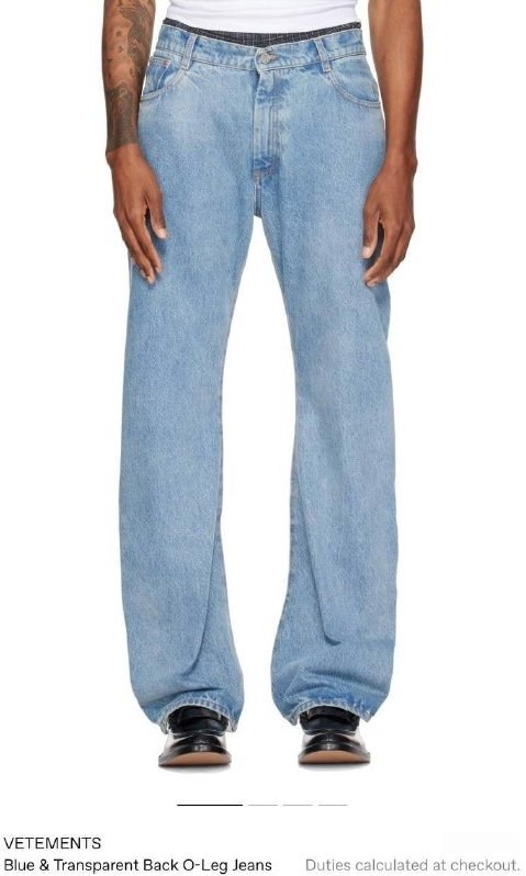 Vetements Launches $1665 Transparent Back Jeans — Vetements introduces jeans with a transparent back, priced at $1665, f