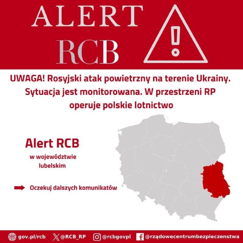 Poland Scrambles Air Force Amid Russian Drone Attacks on Ukraine — Poland has raised its air force in response to Russia