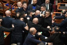 Violence Erupts in Albanian Parliament Amid Anti-Government Protests — Albanian MPs clashed in Parliament as opposition