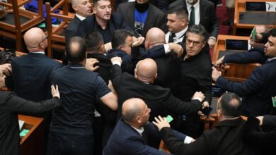 Violence Erupts in Albanian Parliament Amid Anti-Government Protests — Albanian MPs clashed in Parliament as opposition