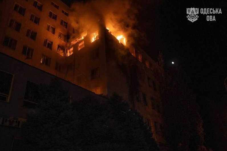 Russian Strike Hits Business Center in Odesa, Casualties Reported — A Russian missile has struck a business center in Od