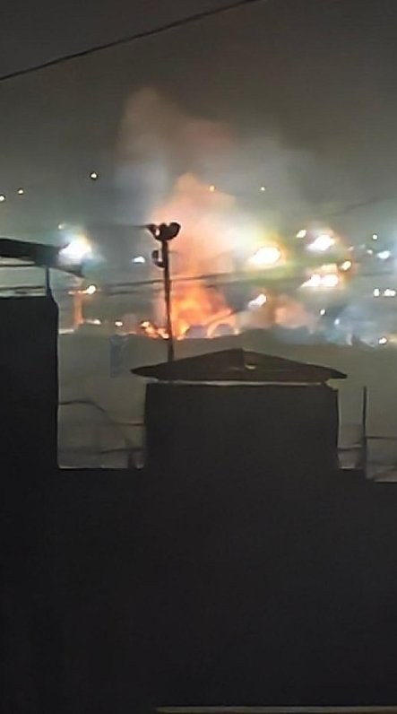 Metallurgical Plant in Lipetsk Engulfed in Flames Amid Drone Attacks — A metallurgical plant in Lipetsk is on fire, with