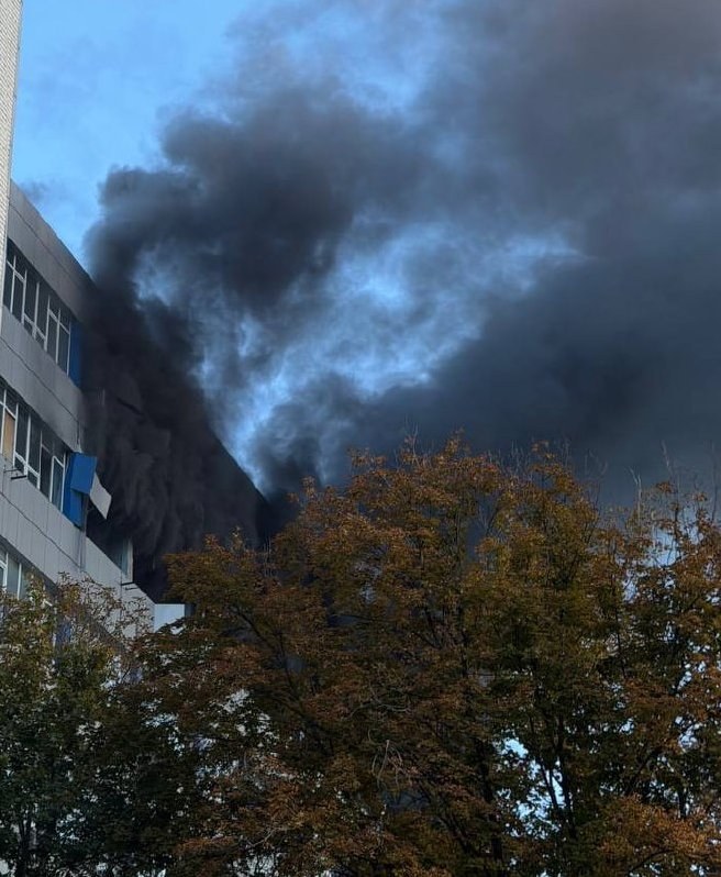 Russian Attack Strikes Central Dnipro, Causing Fire — A Russian strike in central Dnipro has sparked a fire, reportedly