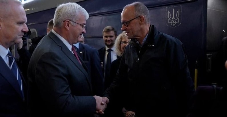 German Chancellor Merz Makes Unannounced Visit to Kyiv, Pledges Support — Chancellor Merz arrives in Kyiv to assure Ukra