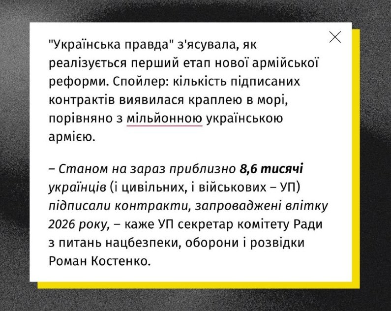 Only 8,600 Ukrainians Sign Contracts Under Fedorov Reform — About 8,600 Ukrainians have signed contracts from the Fedoro