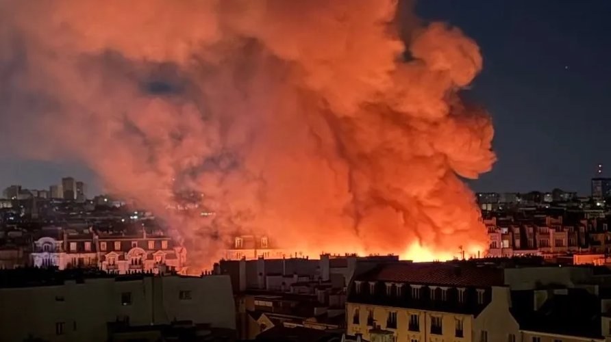 Historic Paris Market Engulfed in Devastating Fire — The historic Covered Market of Paris, known as the Red Children’s M