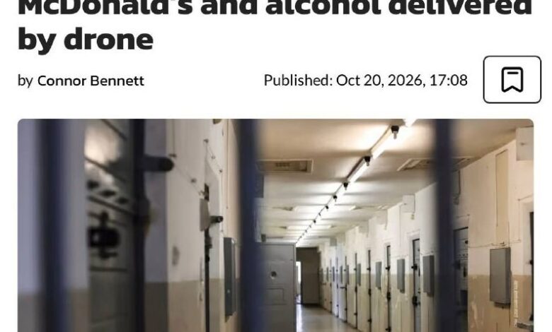 Inmate Orders McDonald's Delivery via Drone in Canada — An inmate in Canada successfully ordered McDonald's delivered by