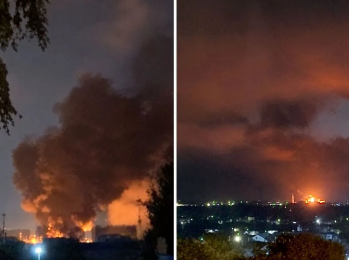Massive Drone Attack Targets Moscow Region, Fuel Station Catches Fire — A fire ignited at a major fuel supply station in