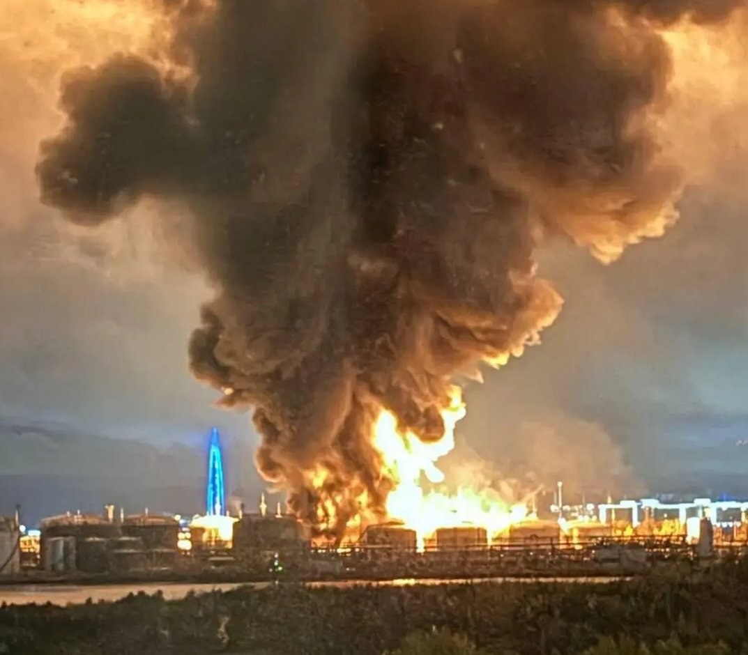 Ukrainian Drone Attack Targets Oil Terminal and Data Center in St. Petersburg — A significant Ukrainian drone strike on